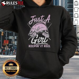 Alternative view of Cute Fishing Funny Keeping It Reel Purple T-Shirt