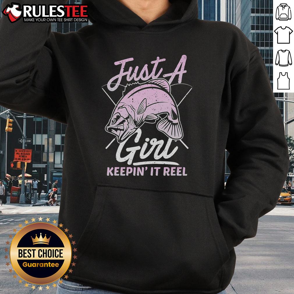Cute Fishing Funny Keeping It Reel Purple T-Shirt - Image 2