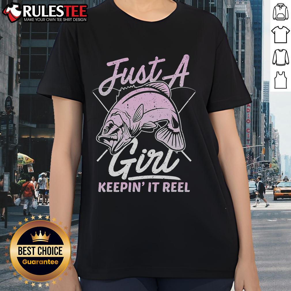 Cute Fishing Funny Keeping It Reel Purple T-Shirt - Image 3
