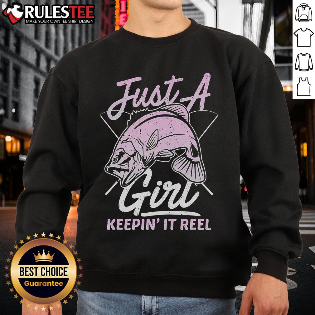 Cute Fishing Funny Keeping It Reel Purple T-Shirt - Image 5