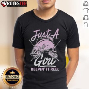 Cute Fishing Funny Keeping It Reel Purple T-Shirt