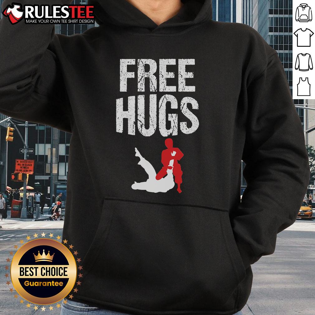 Cute Free Hugs Jiu Jitsu Bjj Martial T-Shirt - Image 2