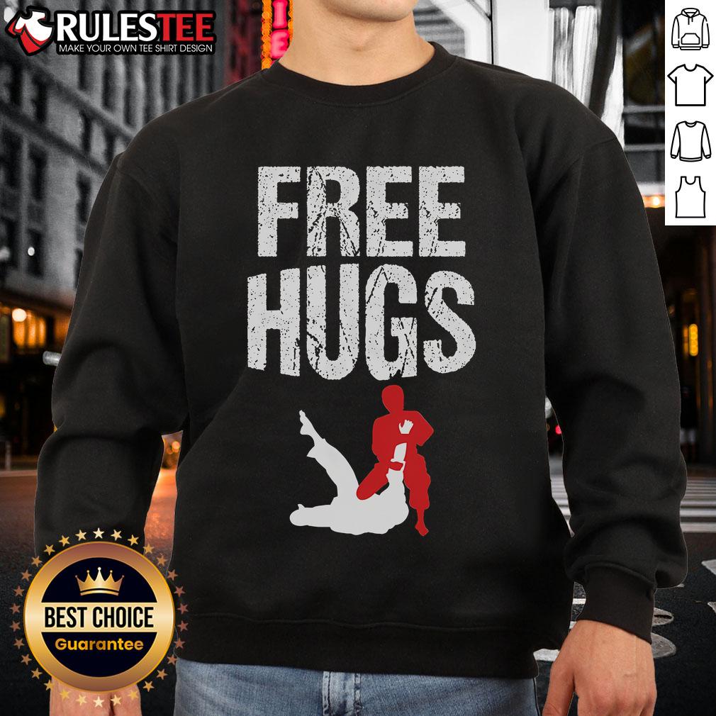 Cute Free Hugs Jiu Jitsu Bjj Martial T-Shirt - Image 5