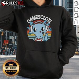 Alternative view of Cute Gamesolotl Axolotl Gamer Gaming Vintage Sunset T-Shirt