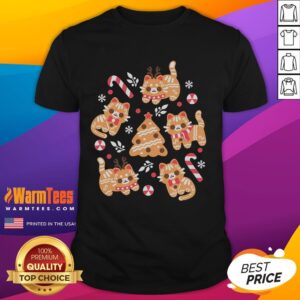 Cute Gingerbread Cats T-Shirt