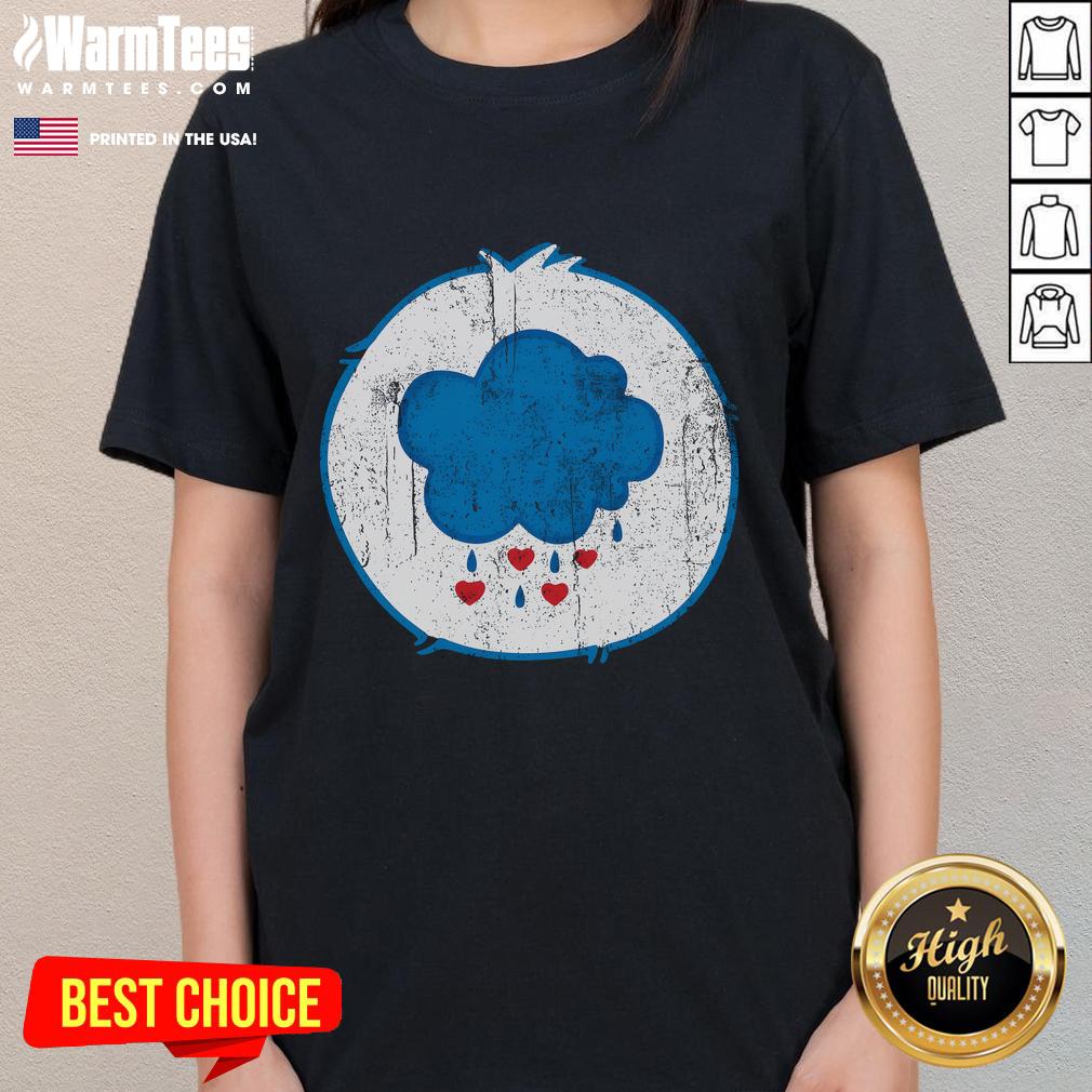 Cute Grumpy Bear Retro T-Shirt - Image 3