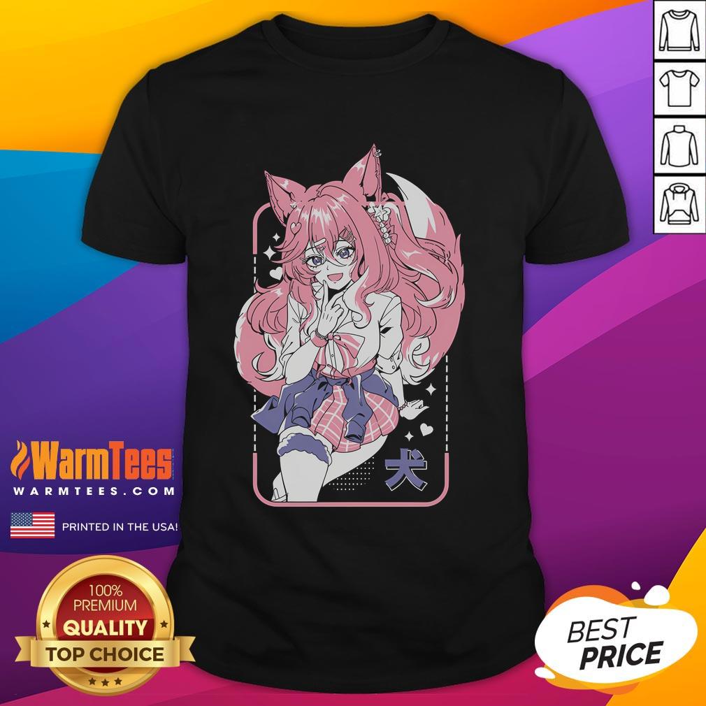 Cute Hachi Gyaru Anime Fox Girl T-Shirt