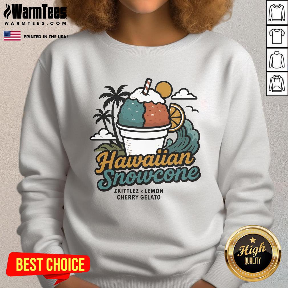 Cute Hawaiian Snowcone Zkittlez X Lemon Cherry Gelato Vintage T-Shirt - Image 5