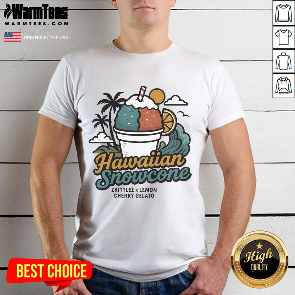 Cute Hawaiian Snowcone Zkittlez X Lemon Cherry Gelato Vintage T-Shirt