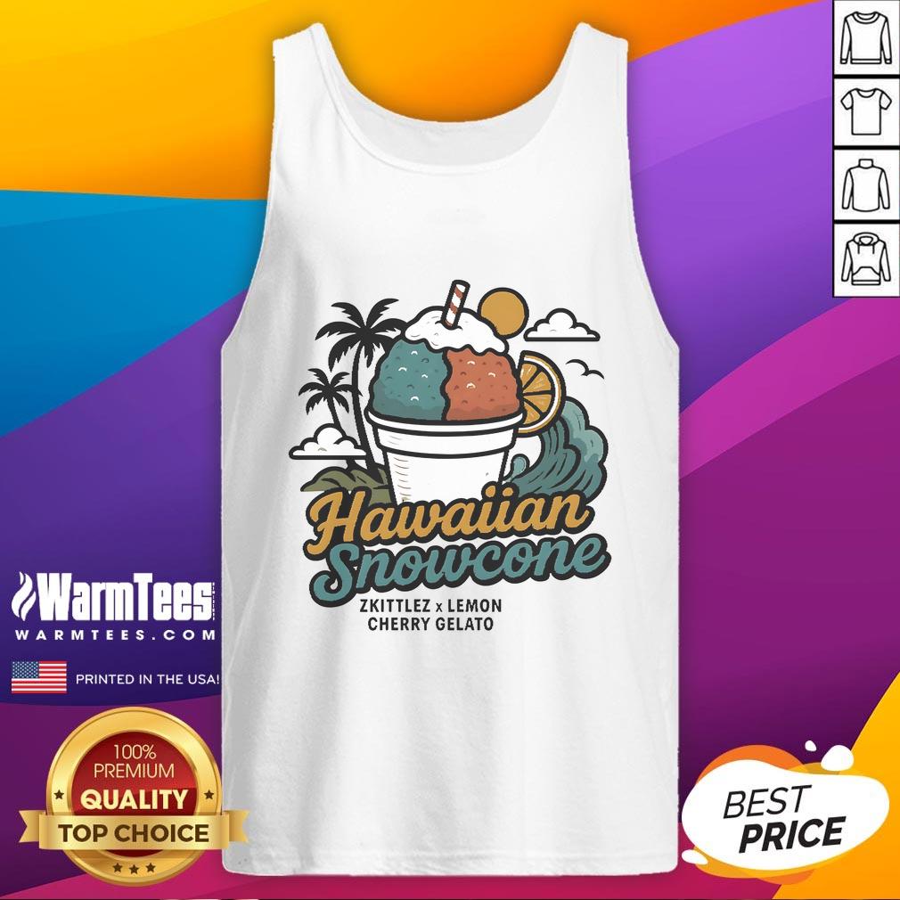 Cute Hawaiian Snowcone Zkittlez X Lemon Cherry Gelato Vintage T-Shirt - Image 4