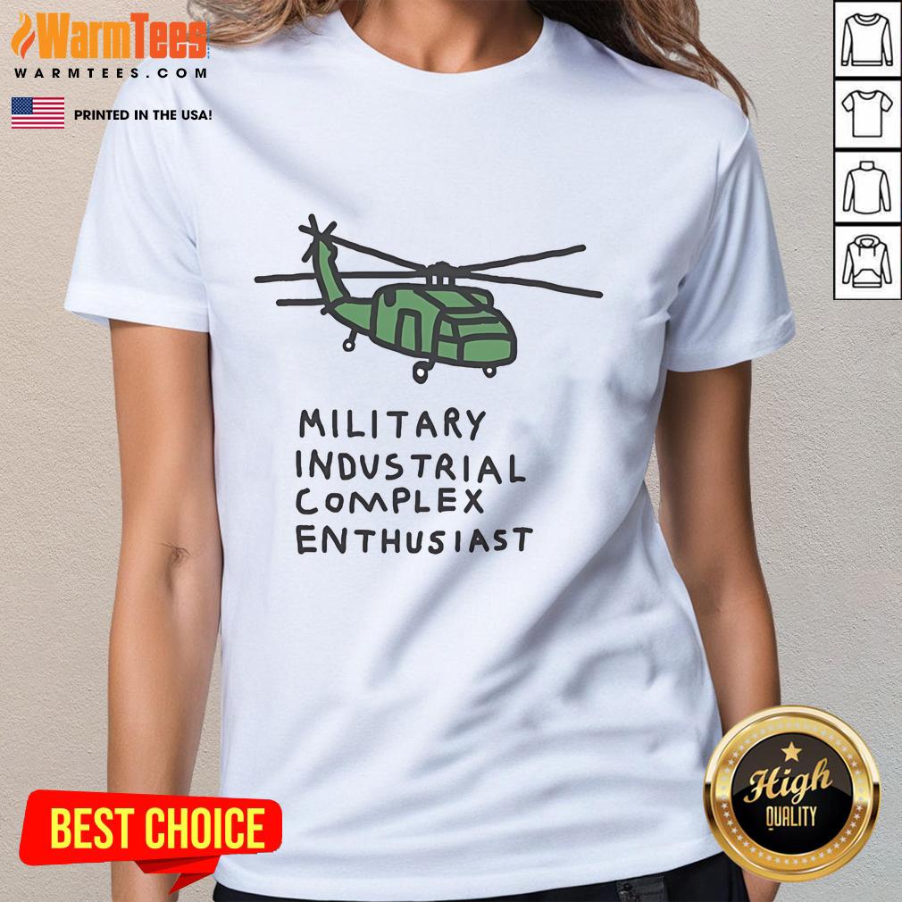 Cute Helicopter Military Industrial Complex Enthusiast T-Shirt - Image 3