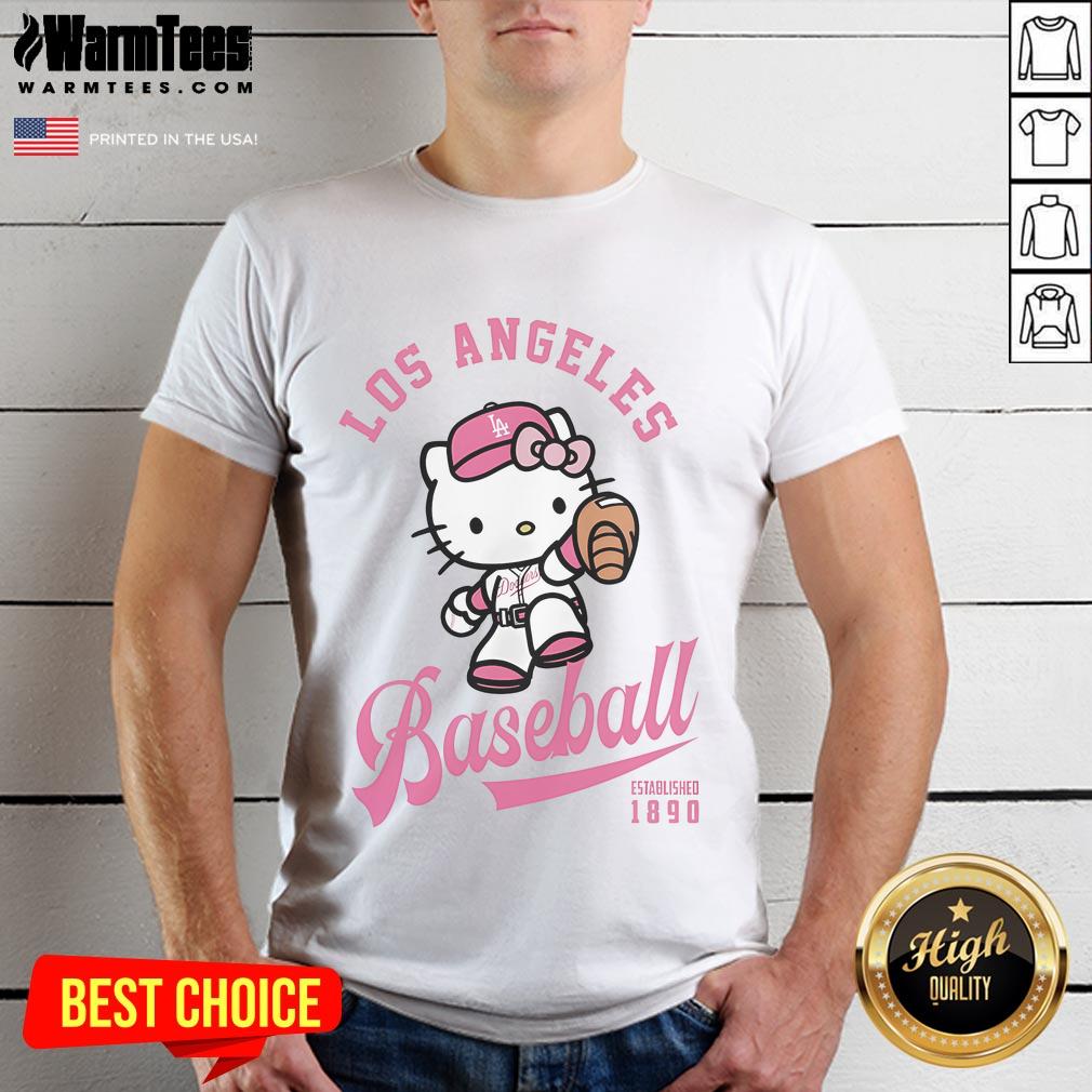 Cute Hello Kitty Los Angeles Dodgers T-Shirt