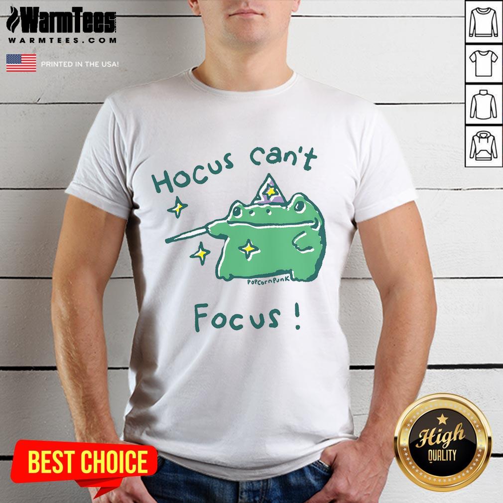 Cute Hocus Can't Focus Frog T-Shirt