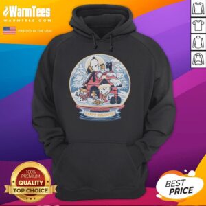 Alternative view of Cute Holiday Snow Globe Snoopy Peanuts T-Shirt