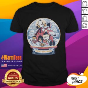 Cute Holiday Snow Globe Snoopy Peanuts T-Shirt