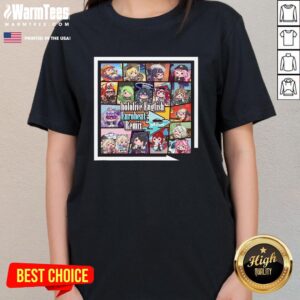 Alternative view of Cute Hololive English Eurobeat Remix Album T-Shirt