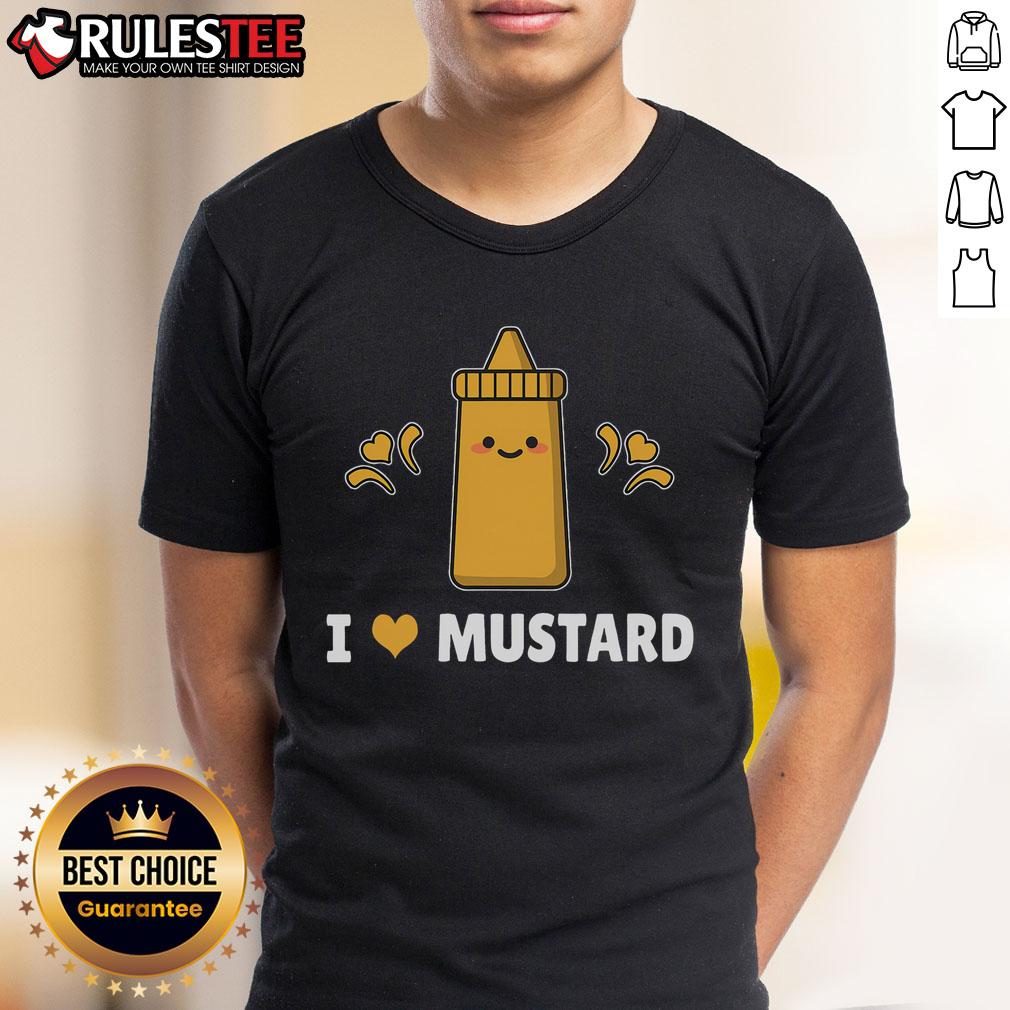 Cute I Love Mustard Funny T-Shirt
