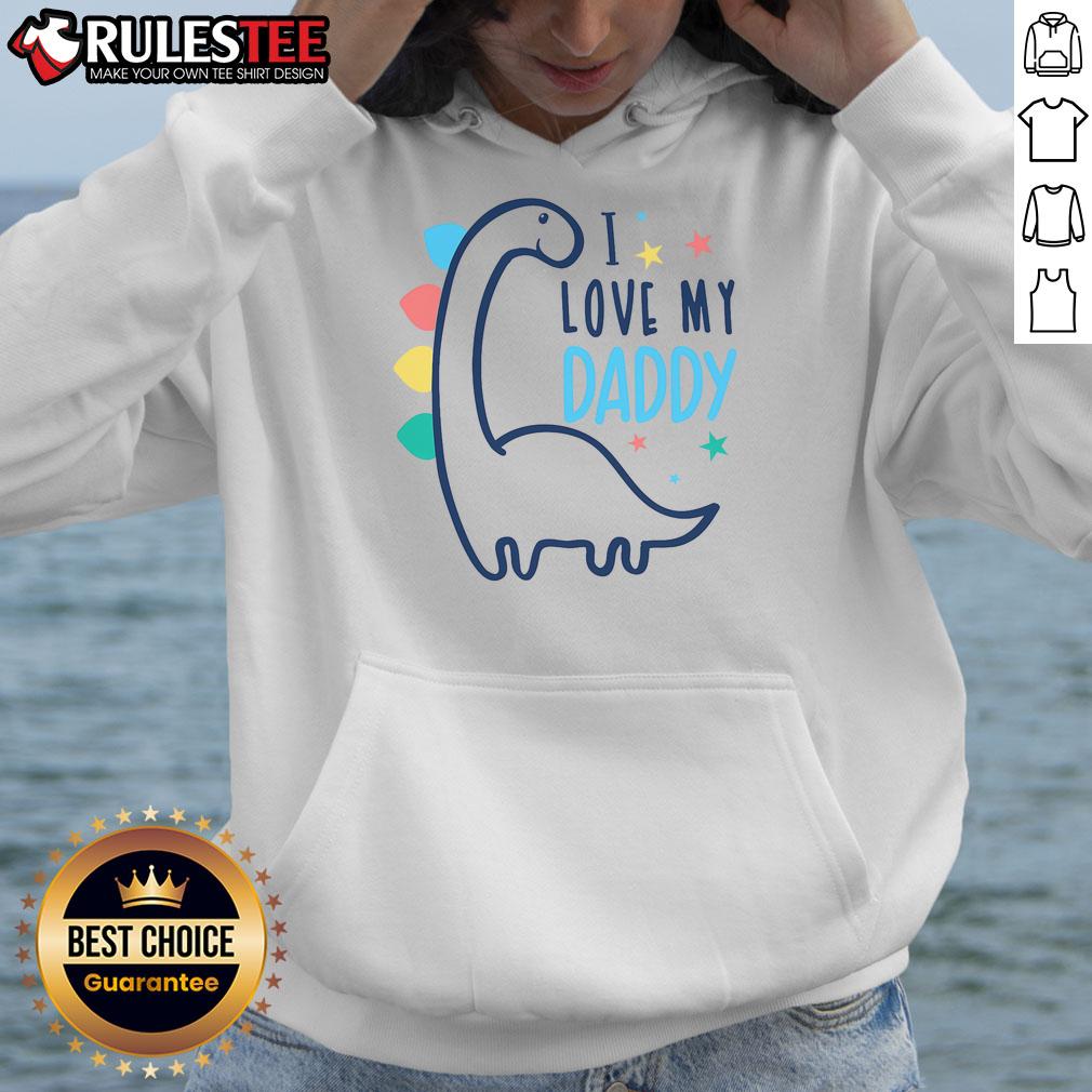 Cute I Love My Daddy Dinosaur T-Shirt - Image 2