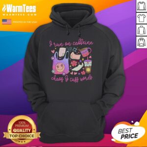 Alternative view of Cute I Run On Caffeine Chaos And Cuss Words T-Shirt