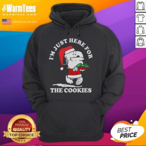 Alternative view of Cute I'm Just Here For The Cookies Snoopy Christmas T-Shirt