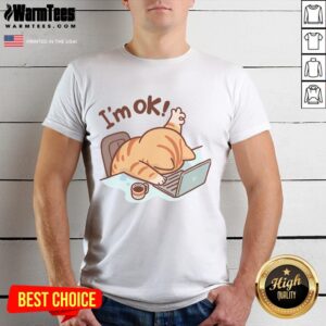 Cute I'm Ok Okay Cat I'm Fine T-Shirt