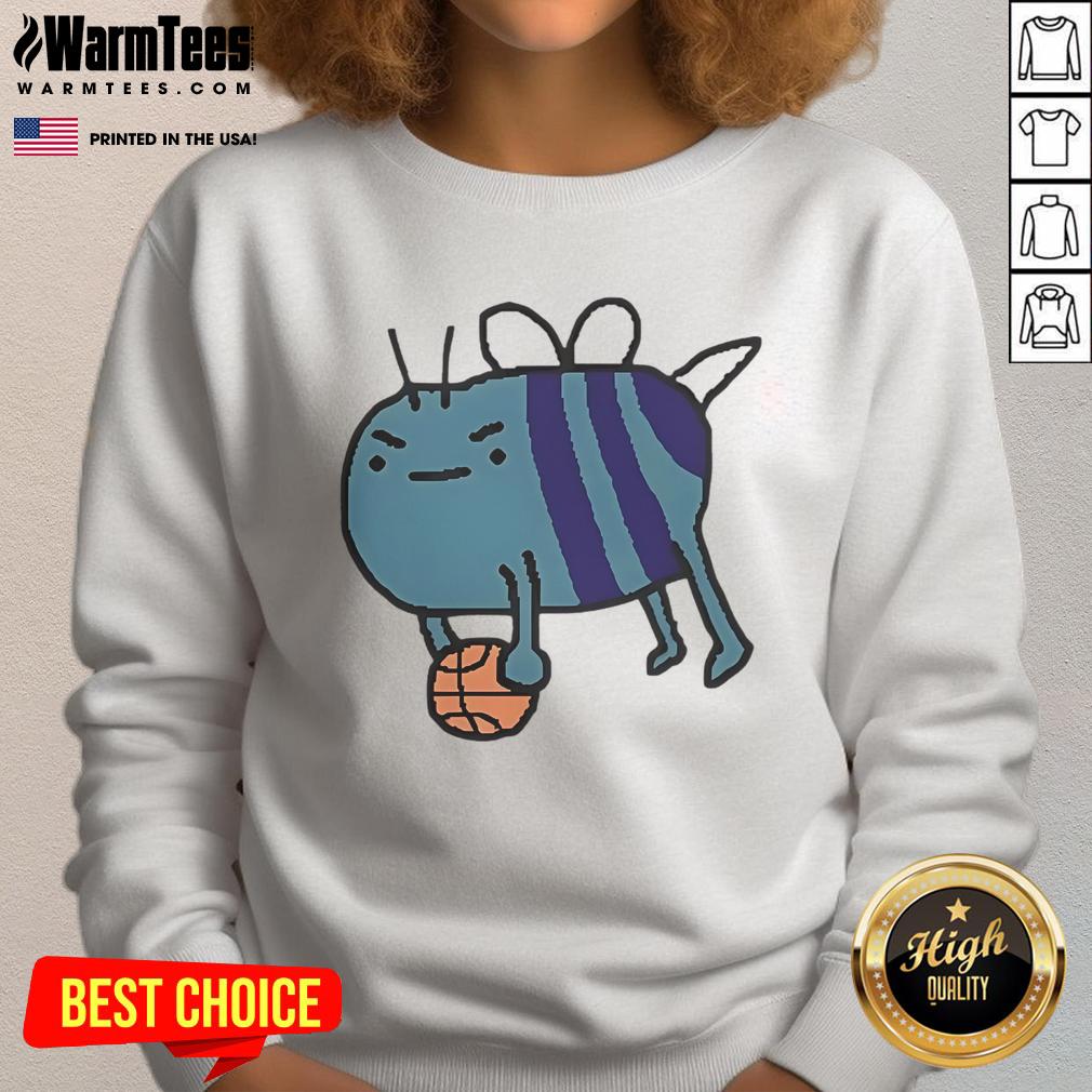 Cute James Plowright Charlotte Hornets NBA Bee Art T-Shirt - Image 5