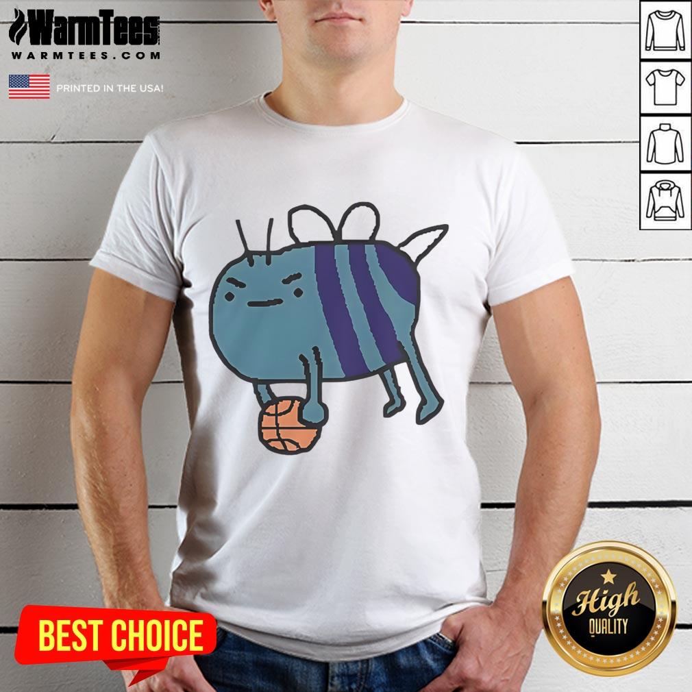 Cute James Plowright Charlotte Hornets NBA Bee Art T-Shirt