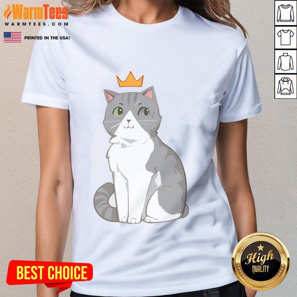Cute Jellie King Cat T-Shirt - Image 3