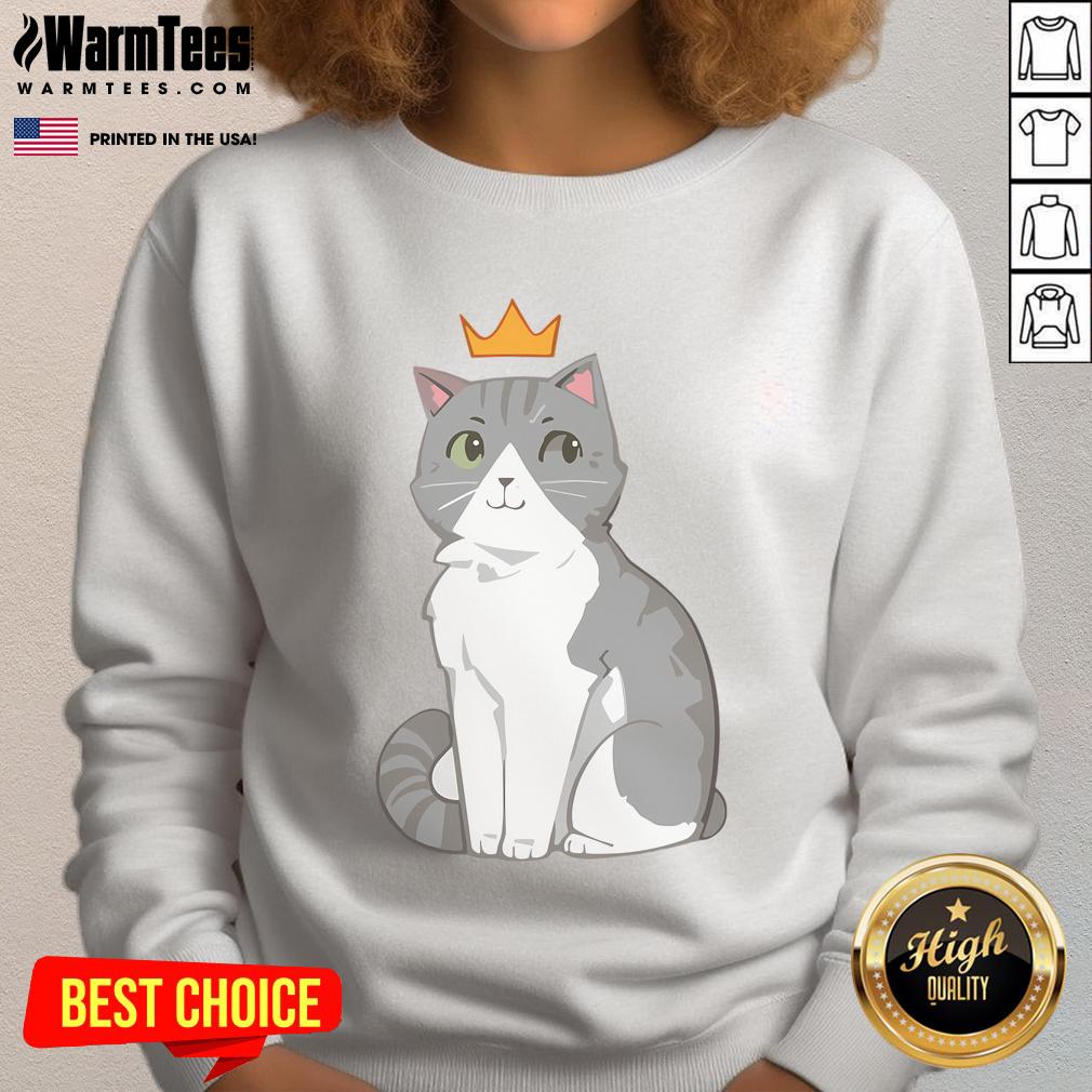 Cute Jellie King Cat T-Shirt - Image 5