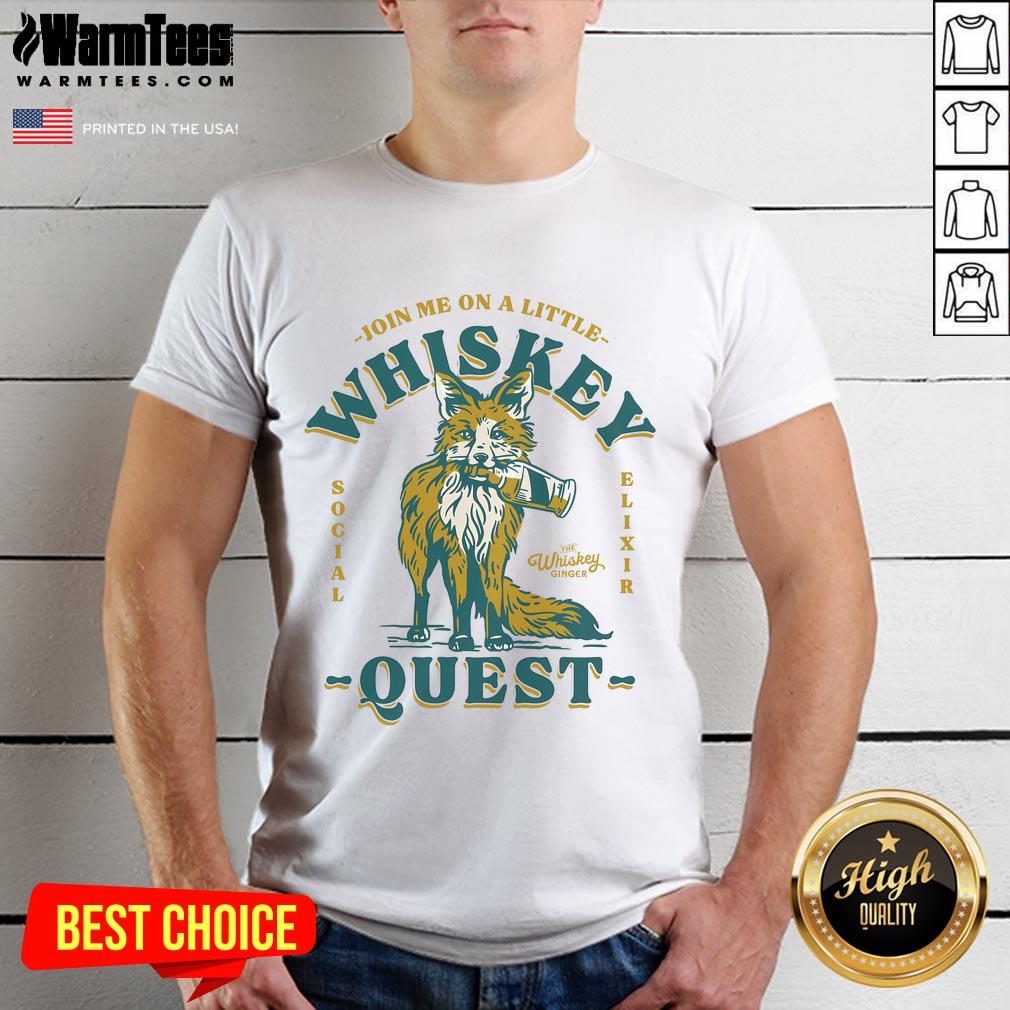Cute Join Me On A Whiskey Quest Fox's Bourbon T-Shirt