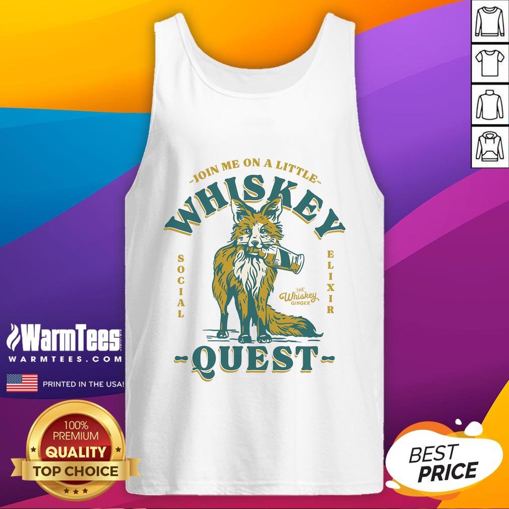 Cute Join Me On A Whiskey Quest Fox's Bourbon T-Shirt - Image 4
