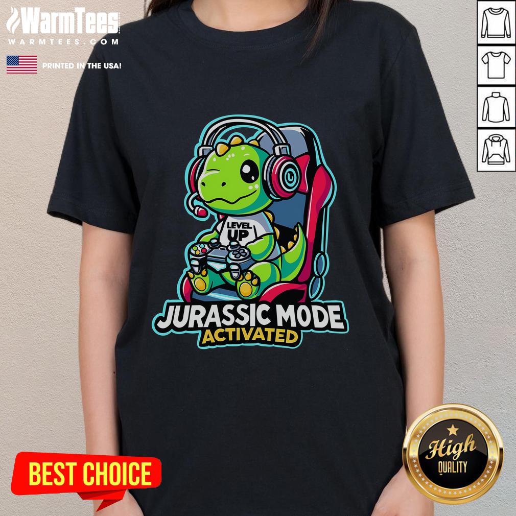 Cute Jurassic Mode Activated Dinosaur T-Shirt - Image 3