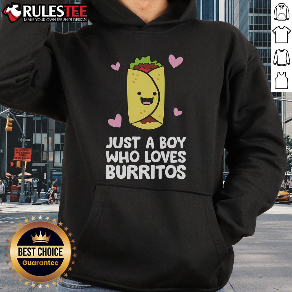 Cute Just A Boy Who Loves Burritos T-Shirt - Image 2