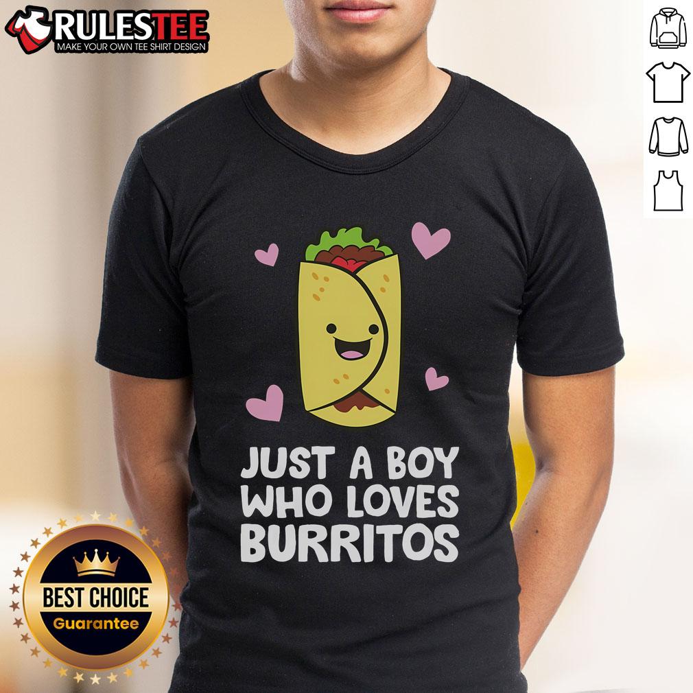 Cute Just A Boy Who Loves Burritos T-Shirt