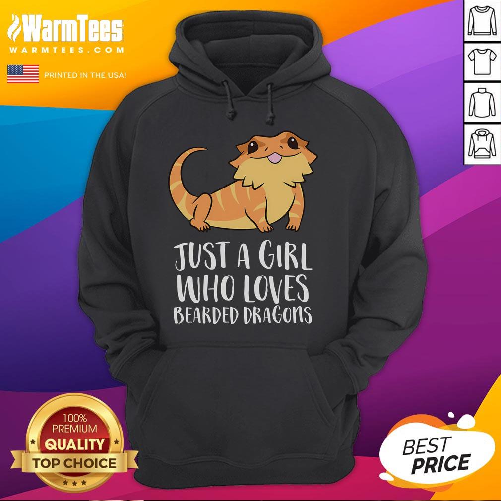 Cute Just A Girl Who Loves Bearded Dragons Lizard Reptile T-Shirt - Image 2