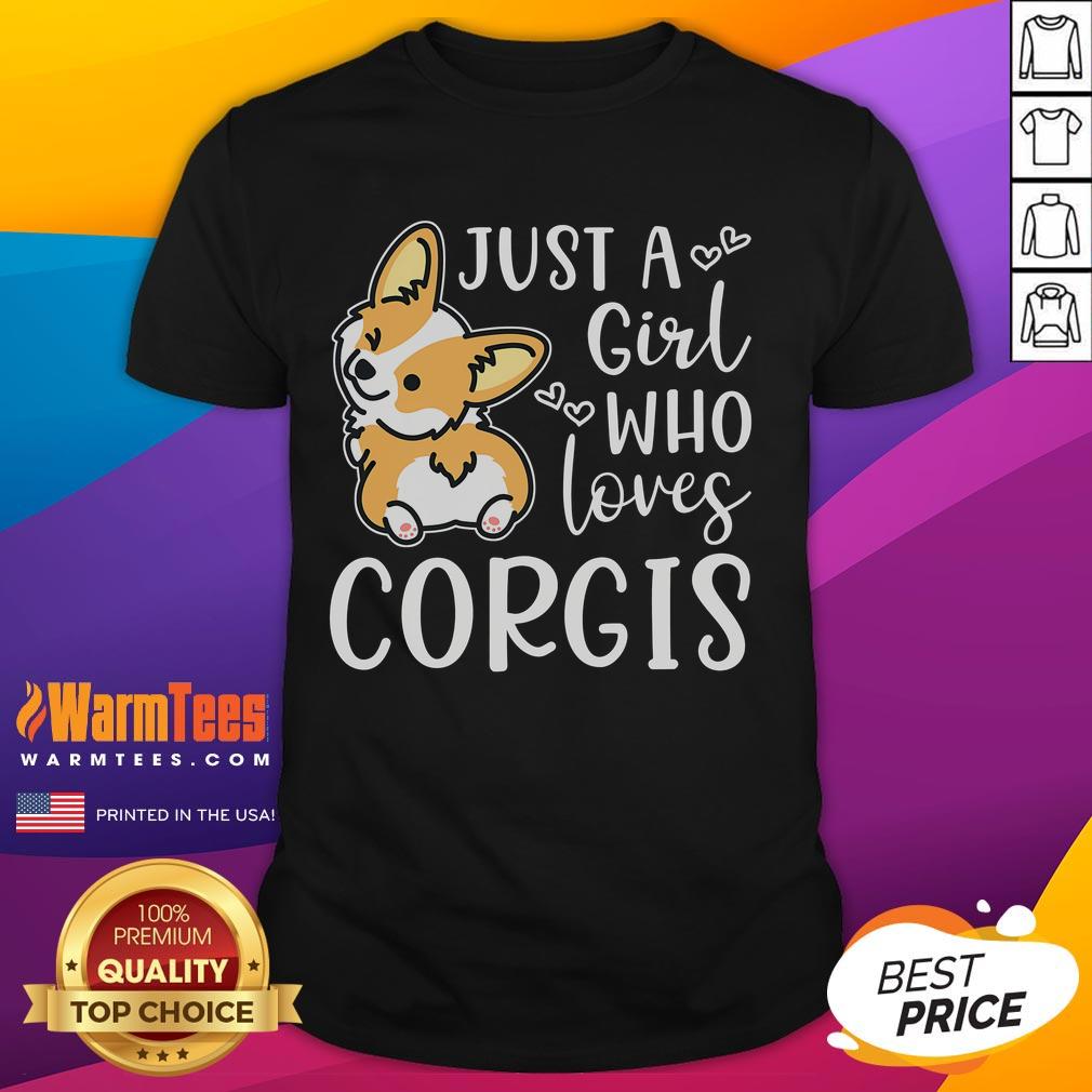 Cute Just A Girl Who Loves Corgis Corgi T-Shirt