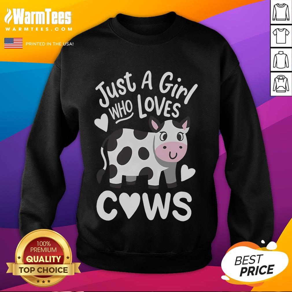 Cute Just A Girl Who Loves Cows T-Shirt - Image 5