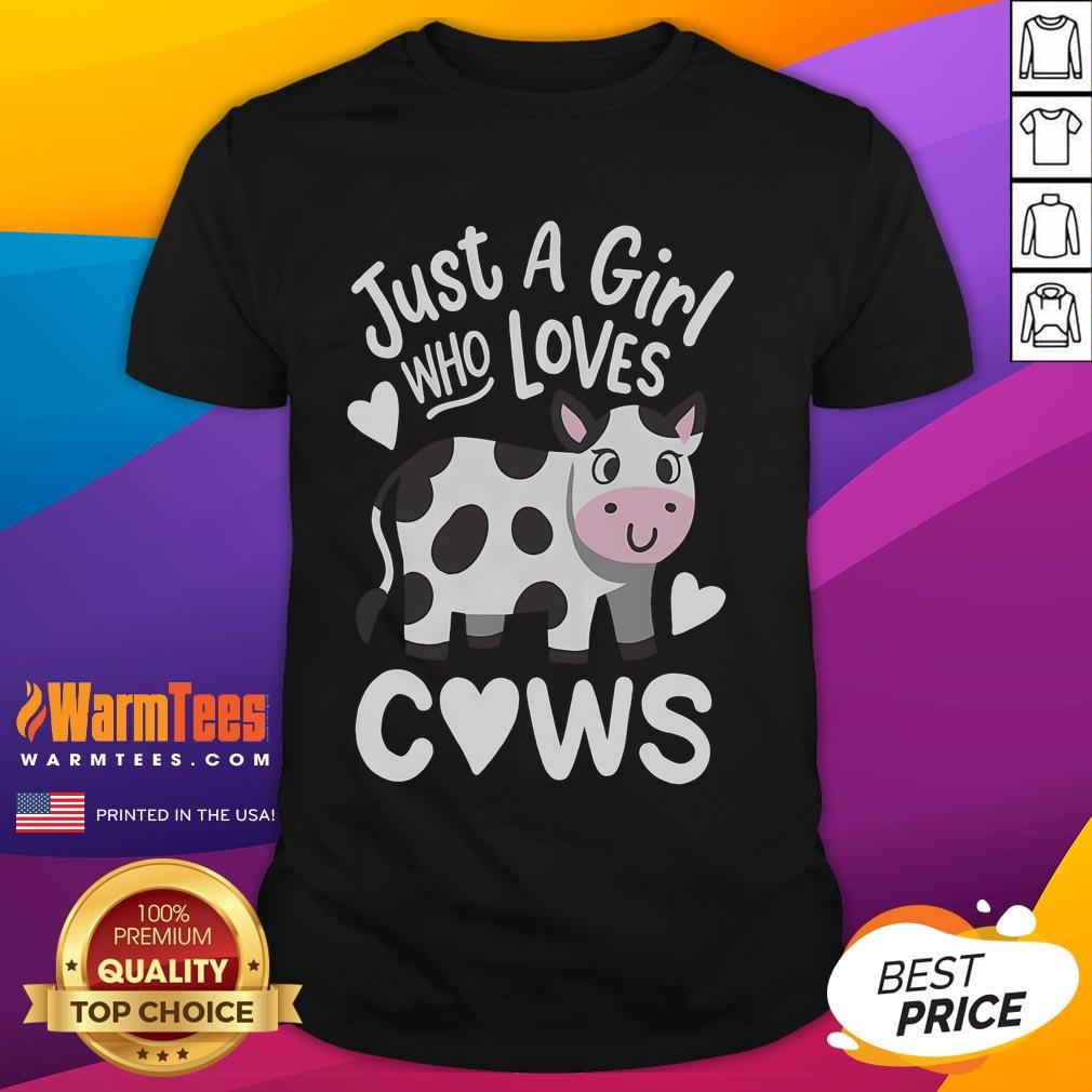 Cute Just A Girl Who Loves Cows T-Shirt