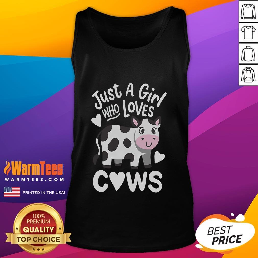 Cute Just A Girl Who Loves Cows T-Shirt - Image 4