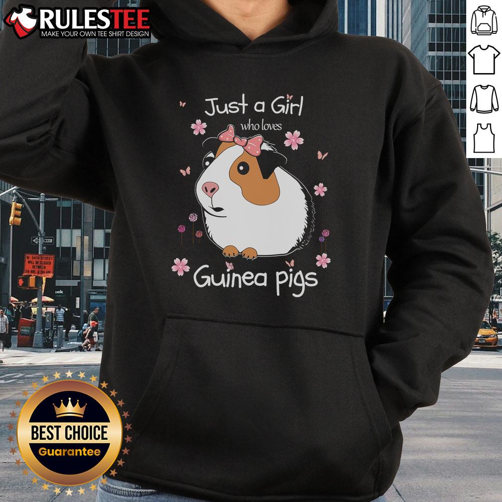 Cute Just A Girl Who Loves Guinea Pigs Flowers T-Shirt - Image 2