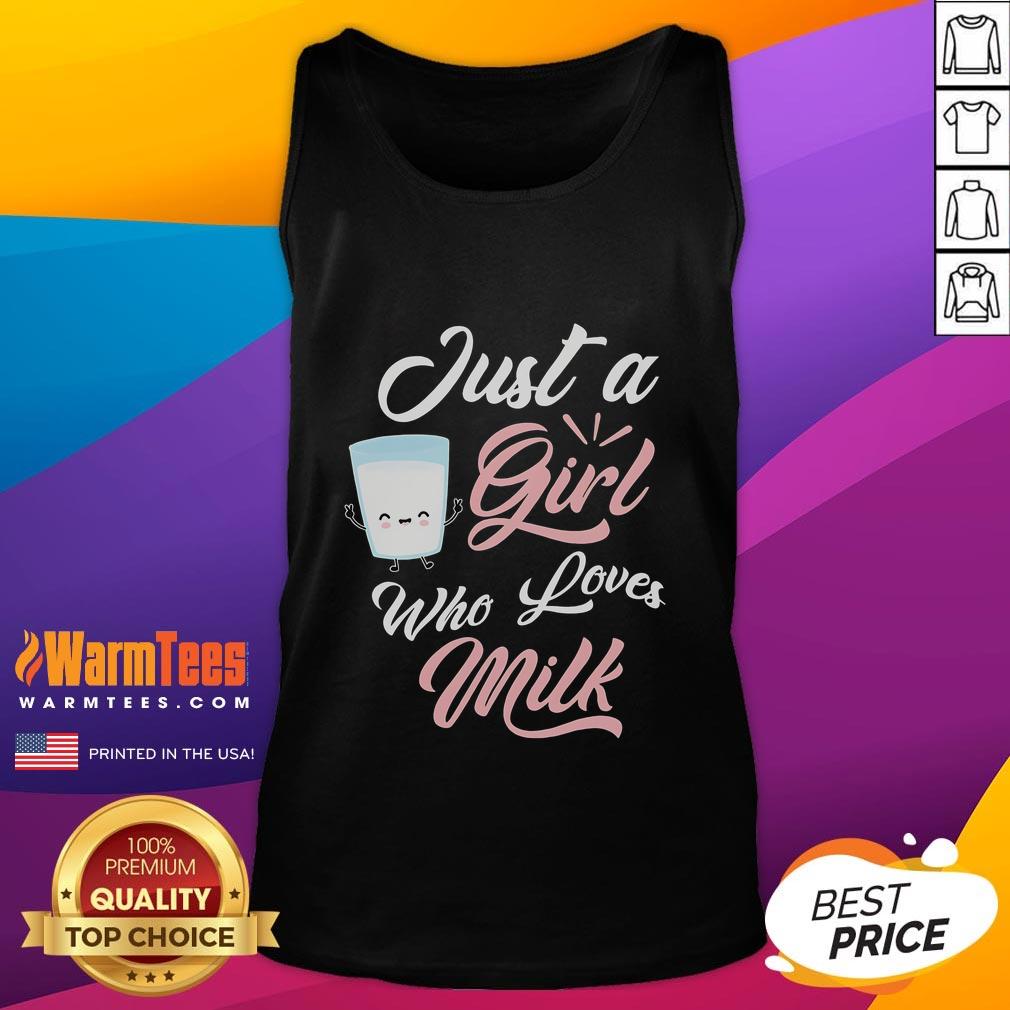 Cute Just A Girl Who Loves Milk T-Shirt - Image 4
