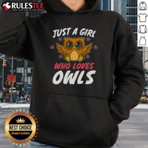 Alternative view of Cute Just A Girl Who Loves Owls Bird Nature Lover T-Shirt