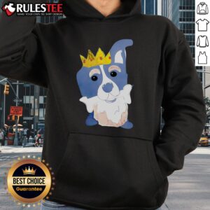 Alternative view of Cute King Dog Chews Bones Cartoon T-Shirt