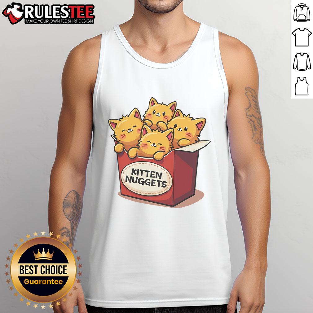 Cute Kitten Nuggets Chicken Nuggets Cat Lover T-Shirt - Image 4