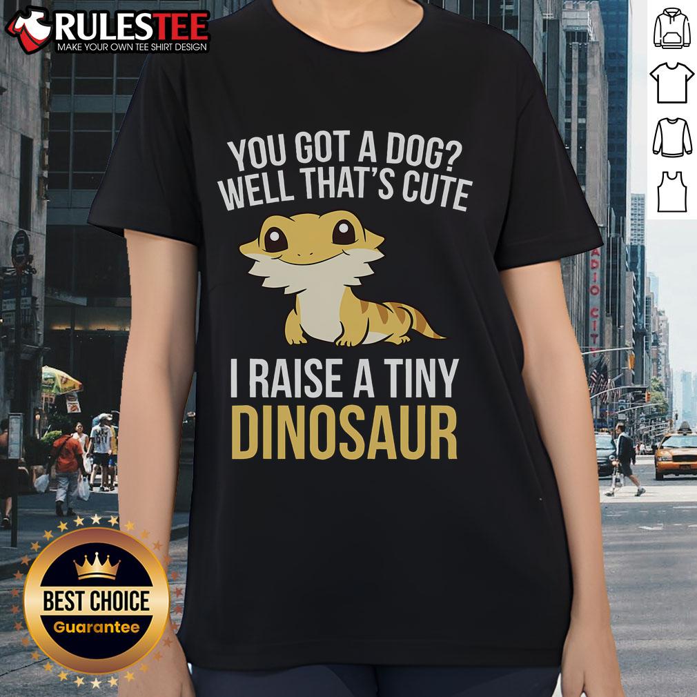 Cute Lizard And Gecko Bearded Dragon Pet I Raise A Tiny Dinosaur T-Shirt - Image 3