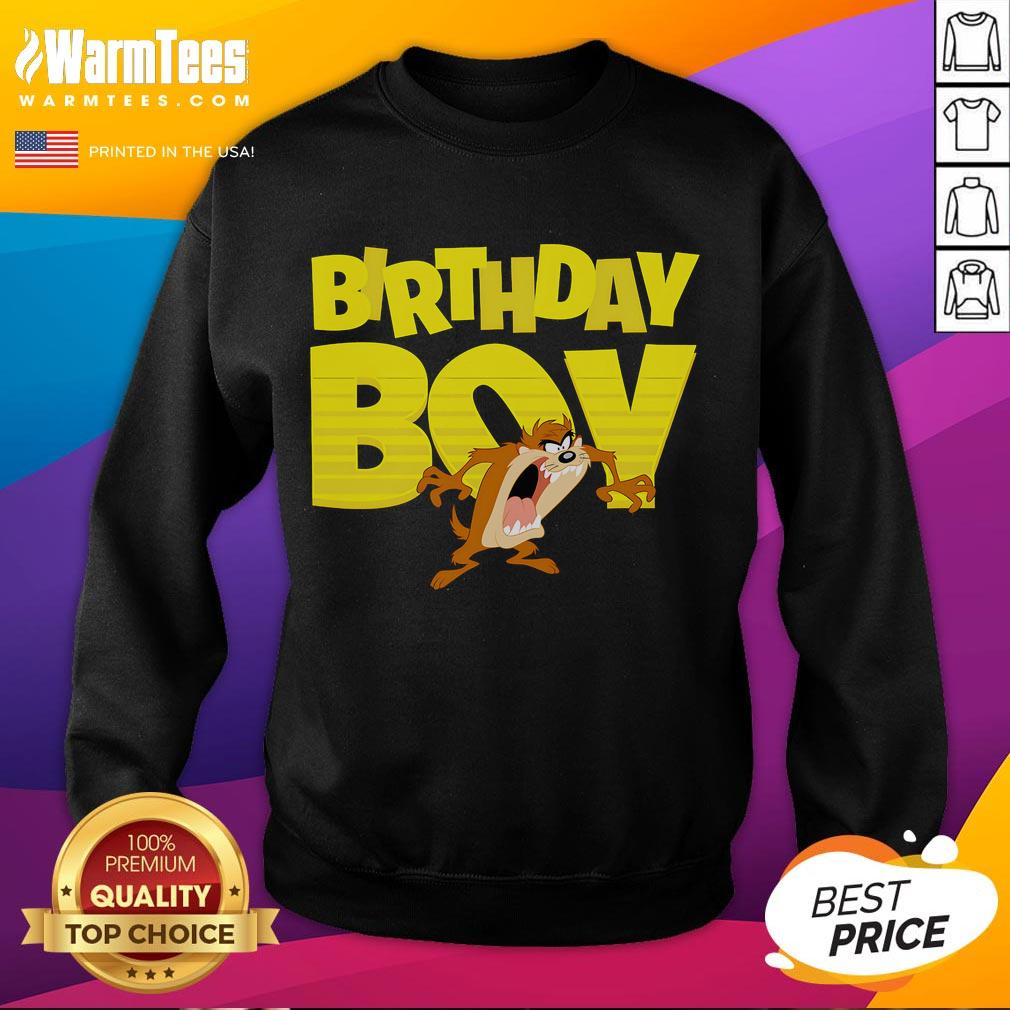 Cute Looney Tunes Birthday Boy Taz Cartoon T-Shirt - Image 5