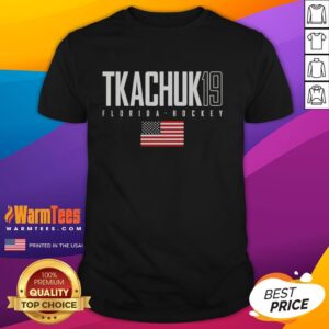Cute Matthew Tkachuk 19 Florida Panthers USA Flag Elite T-Shirt