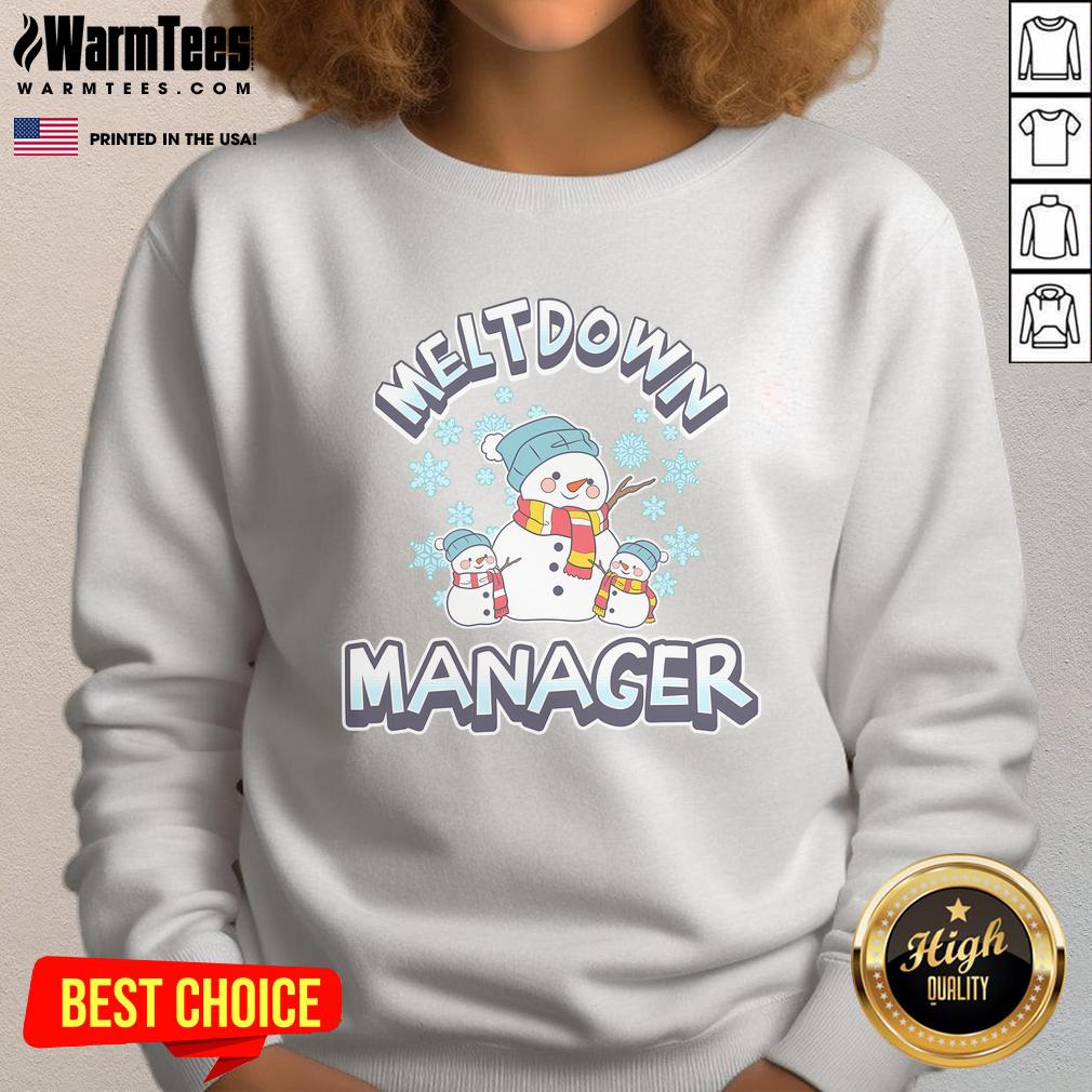 Cute Meltdown Ager Daycare Teacher Winter Snow T-Shirt - Image 5