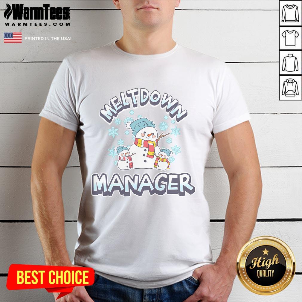 Cute Meltdown Ager Daycare Teacher Winter Snow T-Shirt