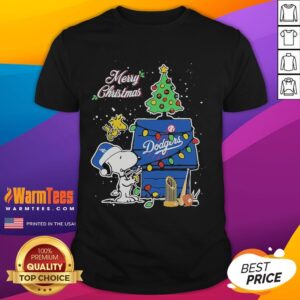Cute Merry Christmas Peanuts And Friends X Los Angeles Dodgers T-Shirt
